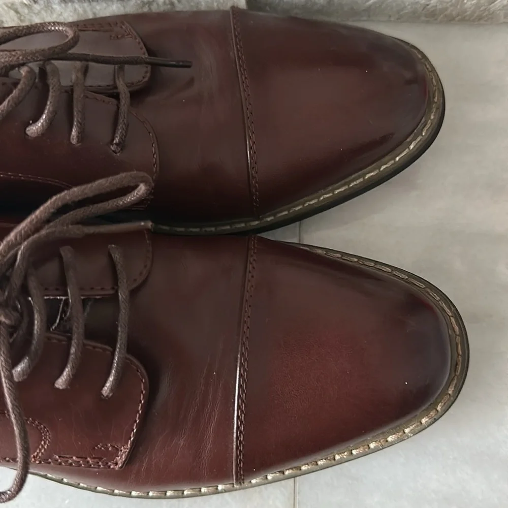 Brown Leather Men's Dress Shoes Size 7